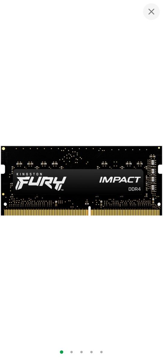 Оперативна памʼять Kingston Fury SODIMM DDR4-3200 8192 MB
