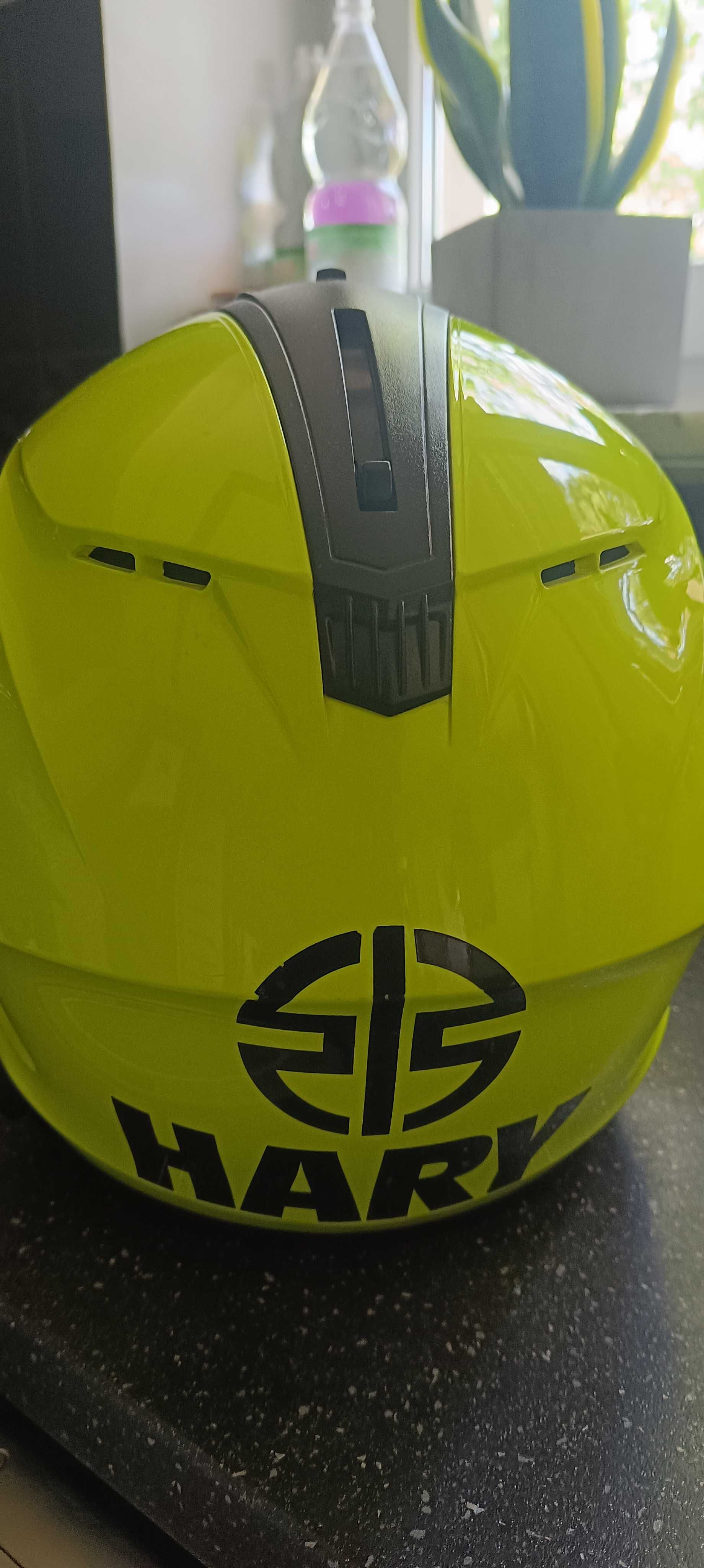 Kask HJC C91 fluo rozmiar L plus intercom T-Max S