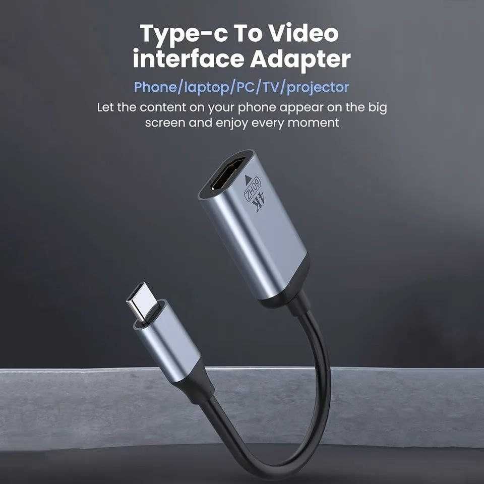Переходник  Type-C HDMI 4K конвертер преобразователь