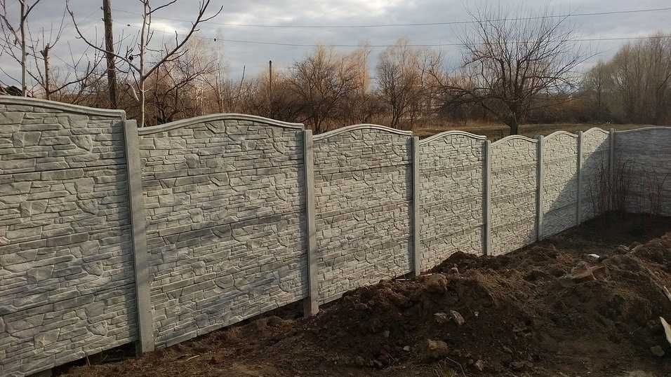 В НАЛИЧИИ Секционный Еврозабор/Бетонный забор/Паркан/Огорожа/Єврозабор