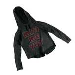 Miss Me Yet? distressed washed hoodie z dużym nadrukiem streetwear y2k