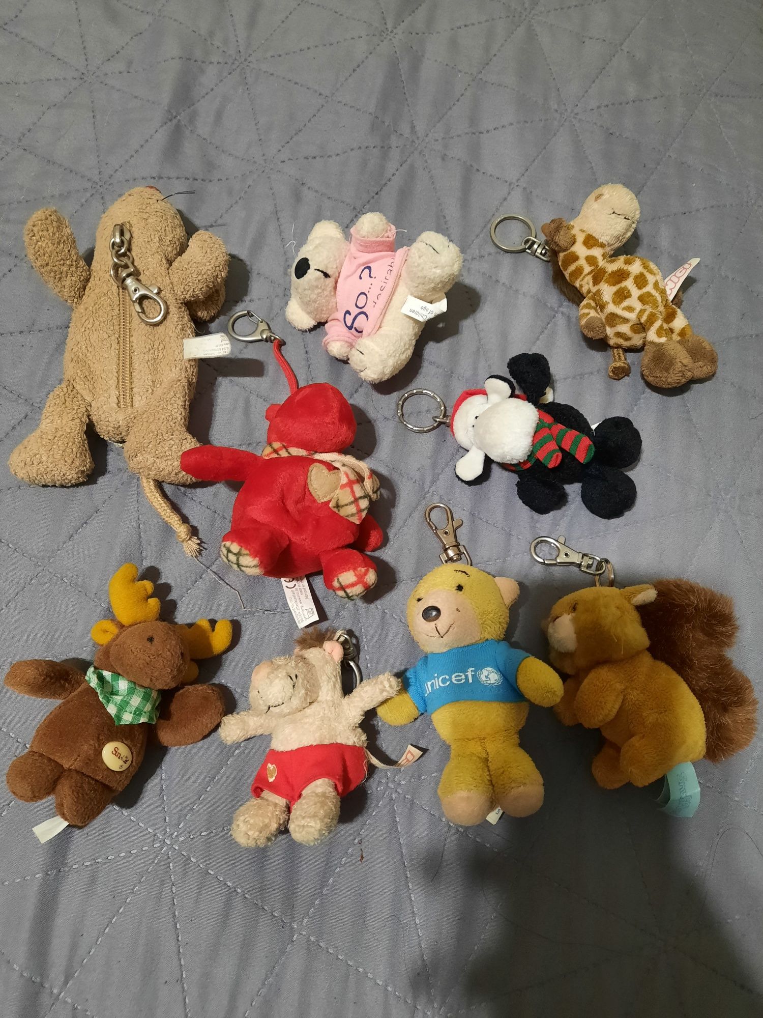 Peluches porta chaves 2€ cada