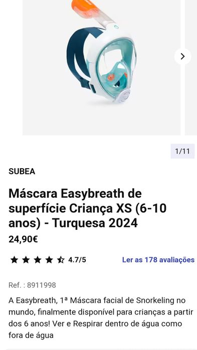 Máscara Snorkeling