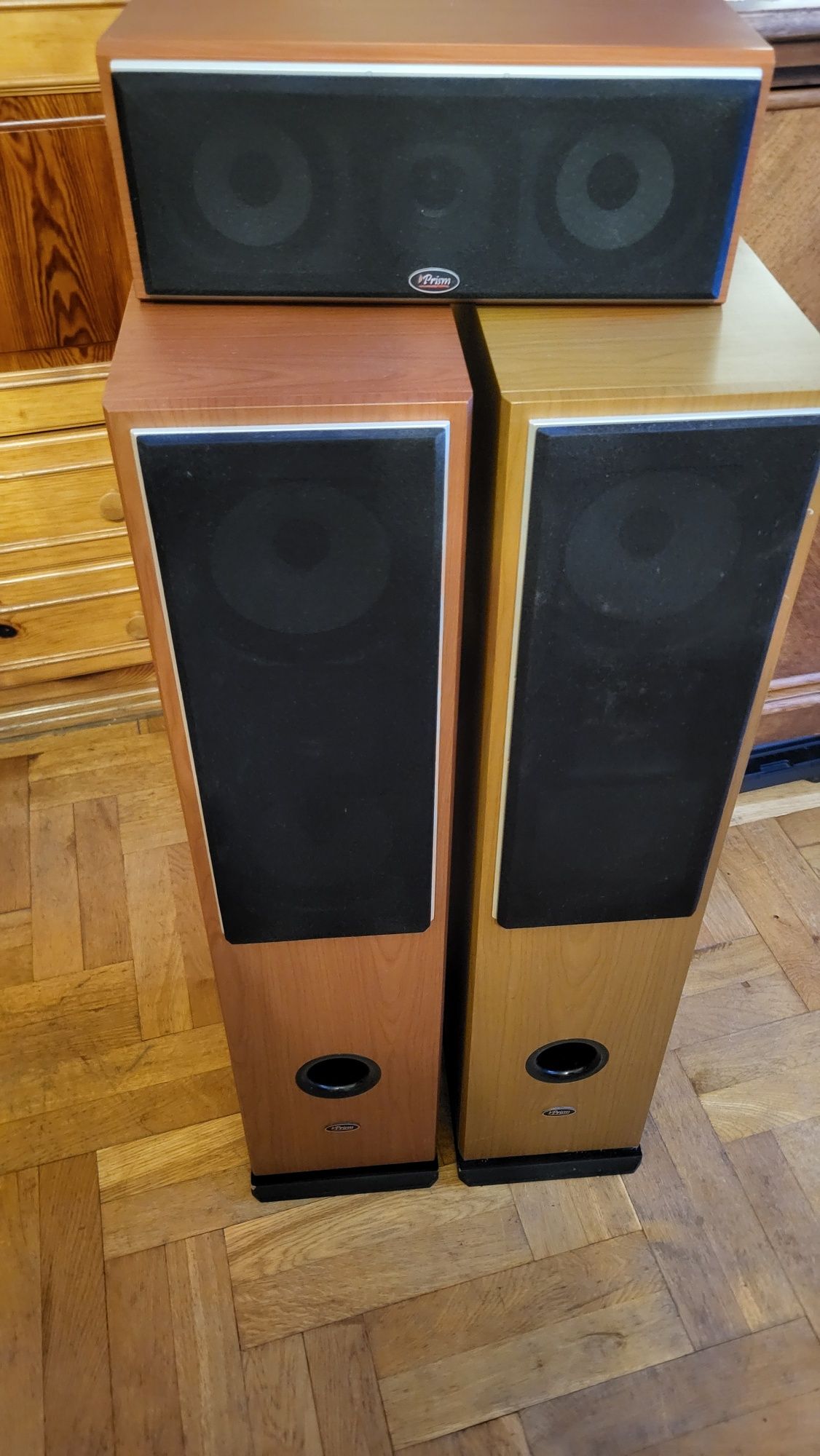 Amplituner Yamaha HTR-5930 + DVD Yamaha S-559 + Głośniki Prism 5.0