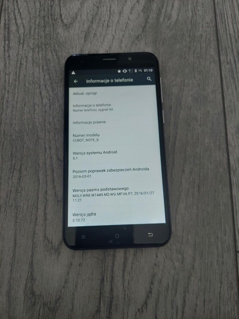 Telefon komórkowy Cubot Note S