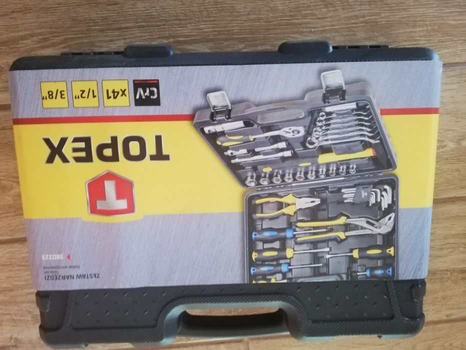 Topex zestaw narzędzi kluczy nasadek 41 elementów