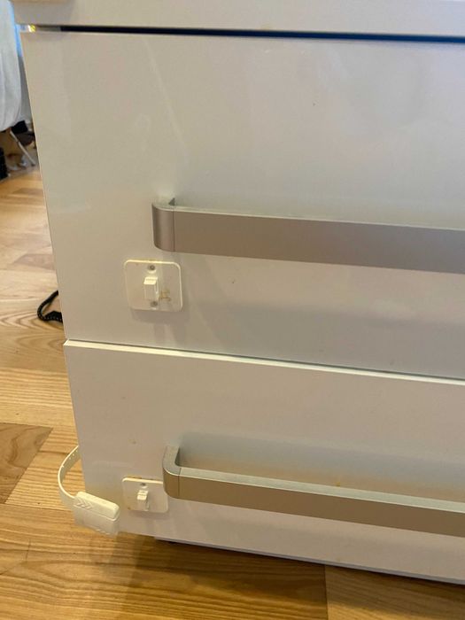 Szafki nocne - białe połysk