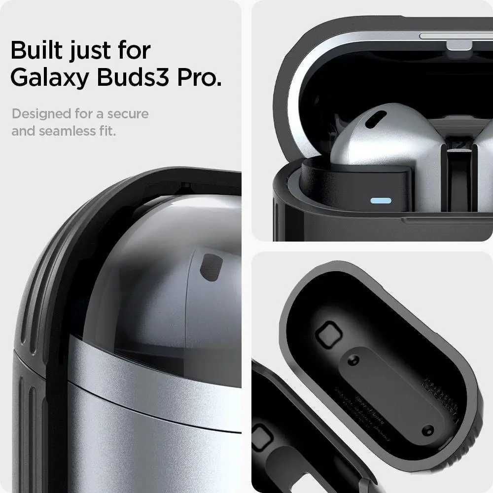Чехол Spigen Rugged Armor case для Galaxy Buds 3 / 3 Pro Matte Black