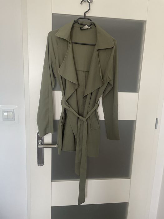 Narzutka/cienki płaszczyk khaki rozmiar XS/S