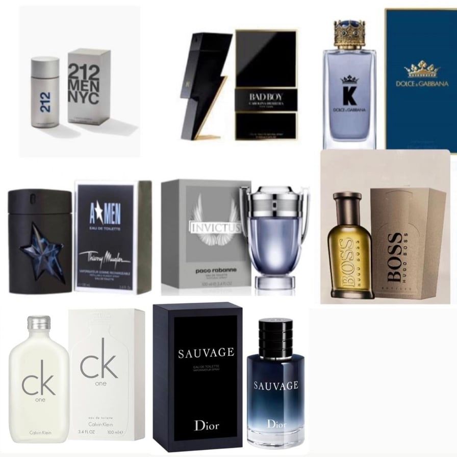 Vendo perfumes de 100ml genéricos das marcas que constam nas fotos