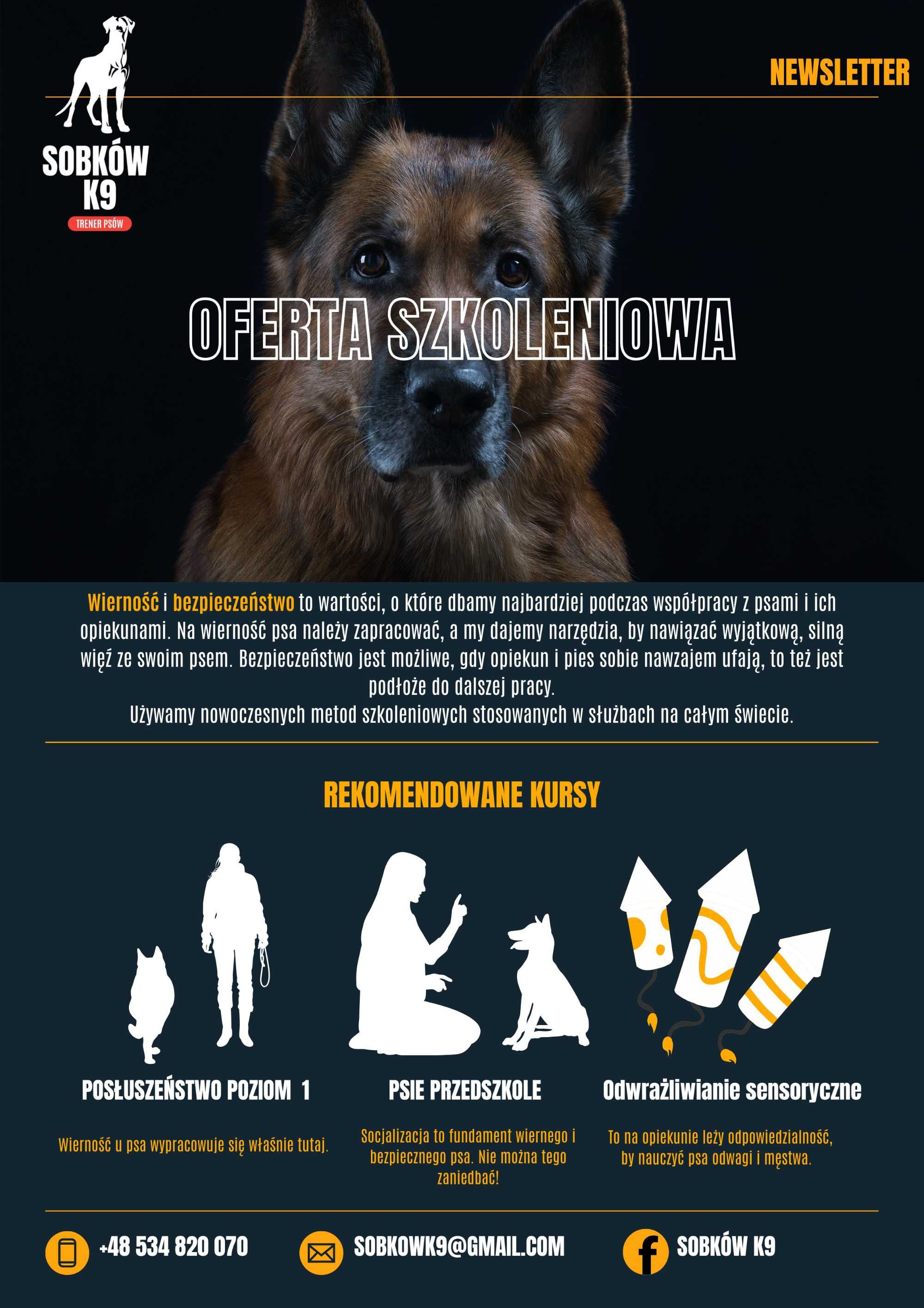 TRENER PSÓW / Szkolenie psów / psi behawiorysta / DARMOWE konsultacje