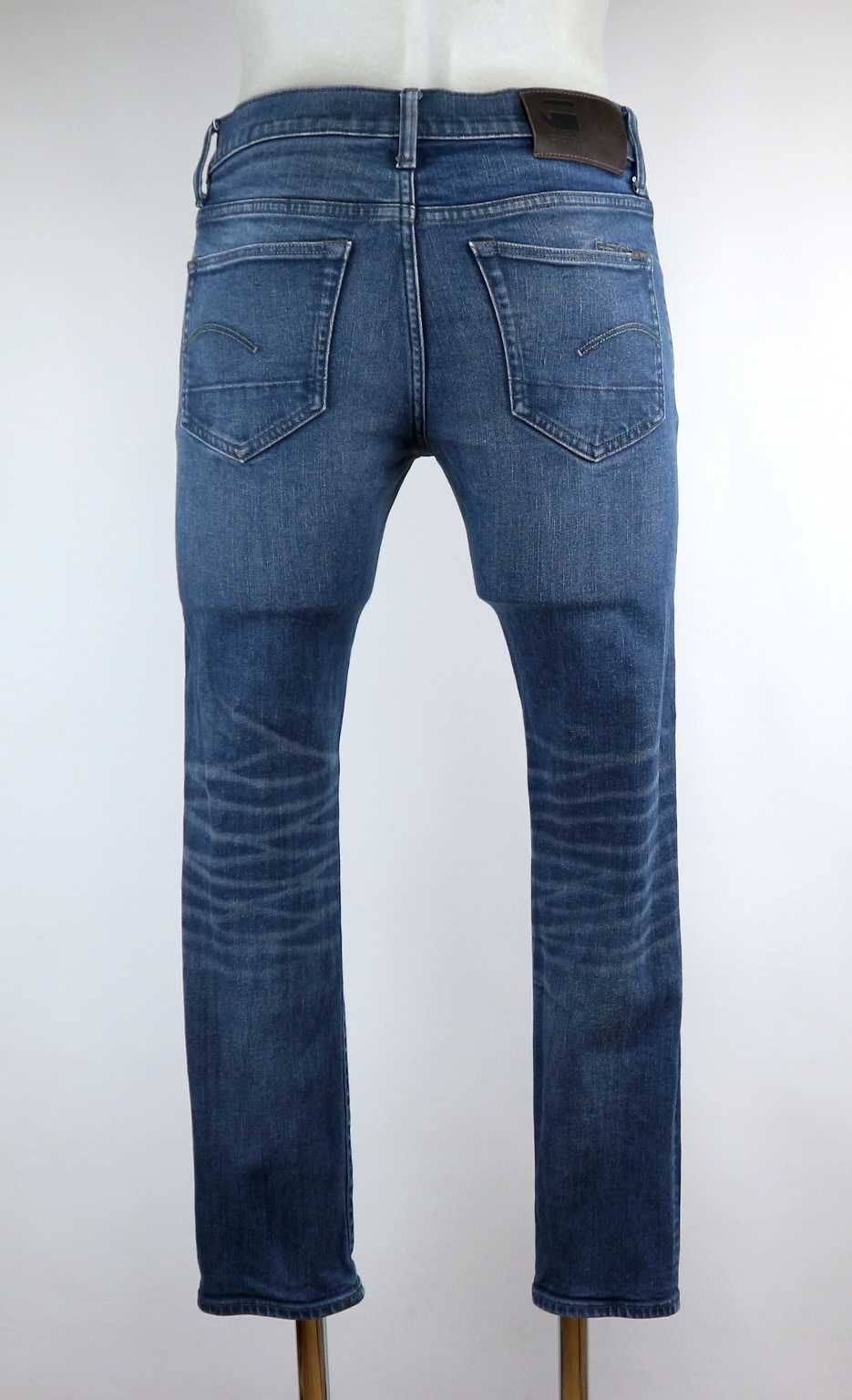 G-Star Raw 3301 Slim spodnie jeansy W31 L30 pas 2 x 41/43 cm