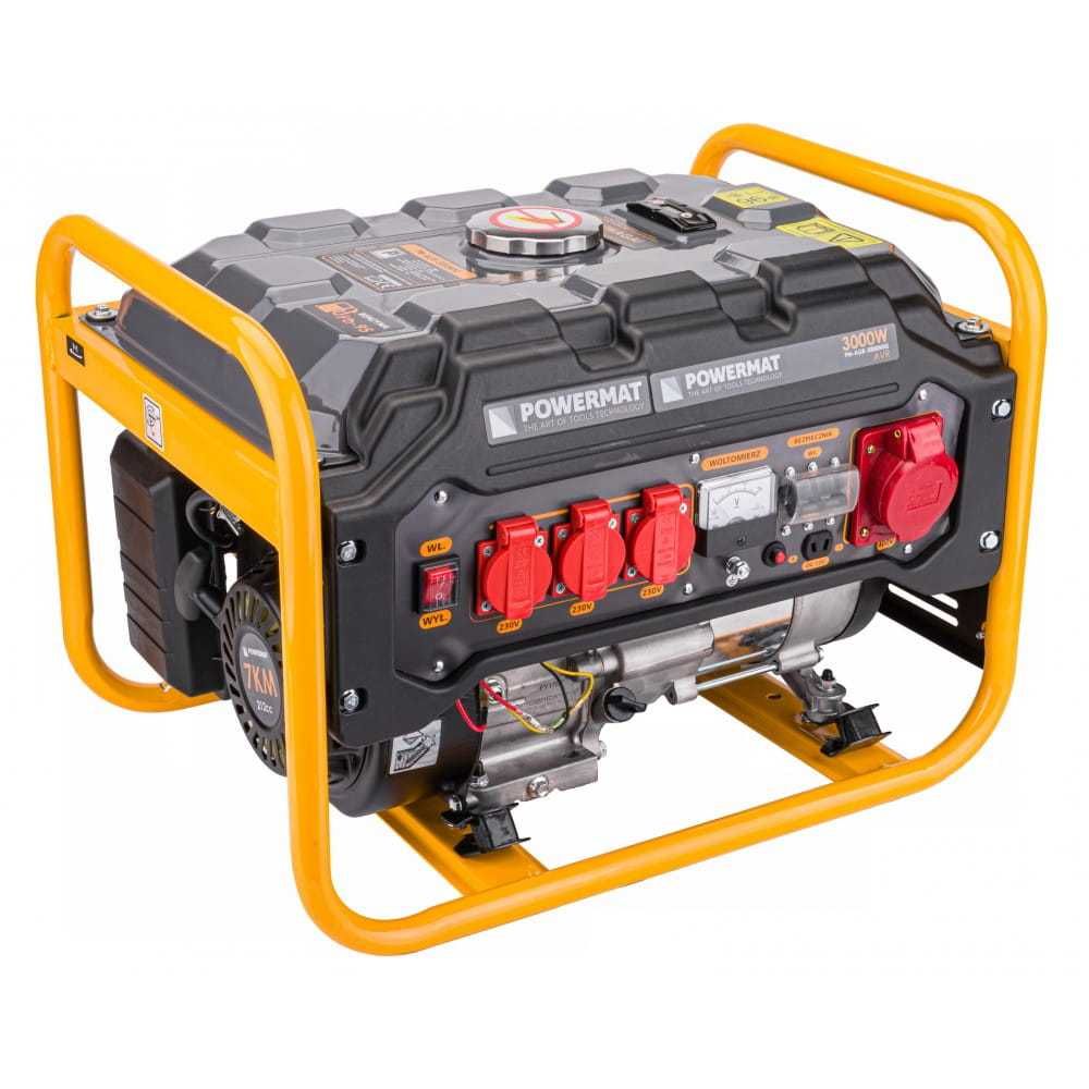 POWERMAT Agregat Prądotwórczy Generator 3000w 230v 12v 400v PM1194