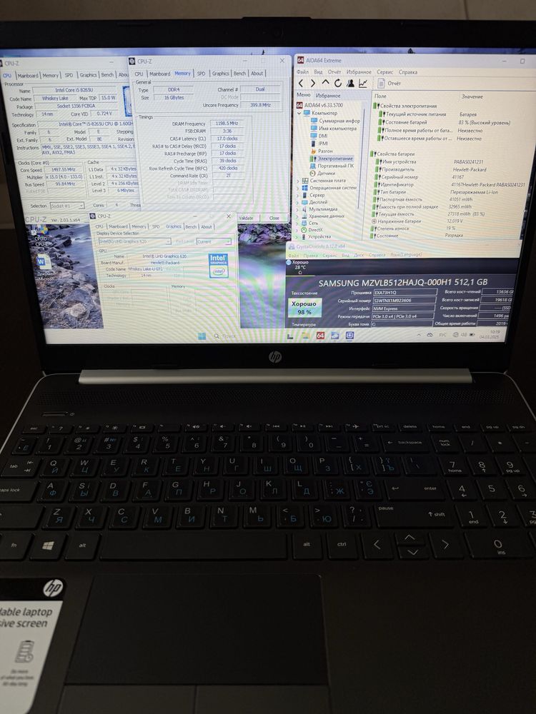 HP 15-dw0043ds Touch/ i5-8265U/ 16GB/ 512GB SSD/ Гарний стан