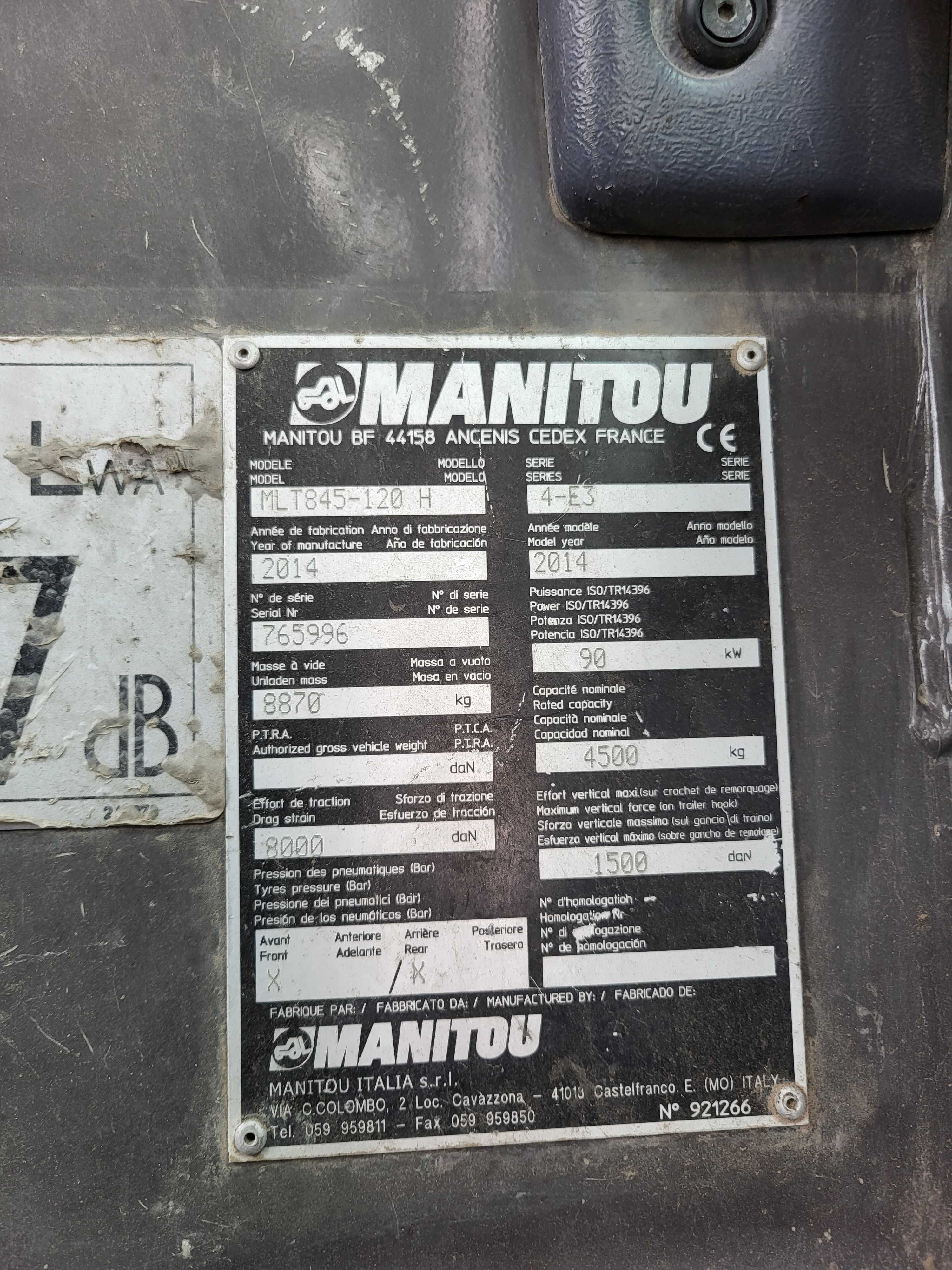 Manitou MLT 845-120 Premium , 840 , 940 , 741