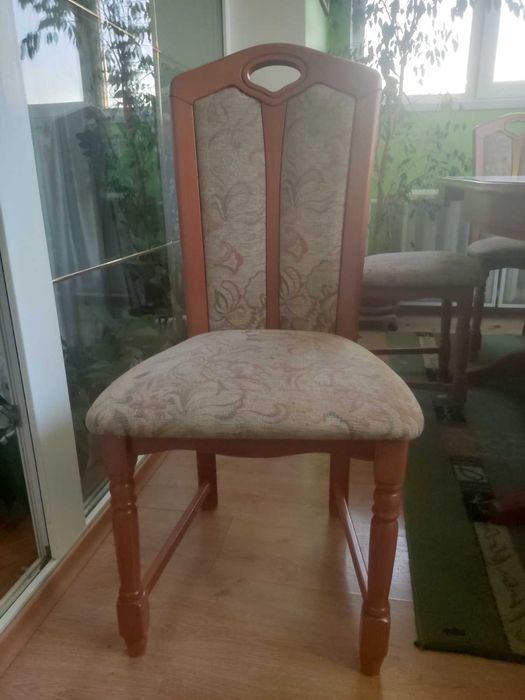 Стіл обідній розкладний + 6 стільців