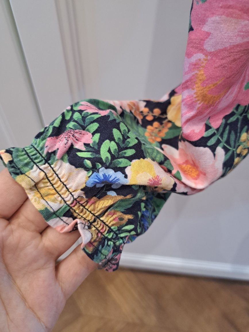 Kombinezon kwiaty h&m 92 retro