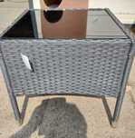 Stolik kawowy ogrodowy na balkon taras rattan 50x50x45
