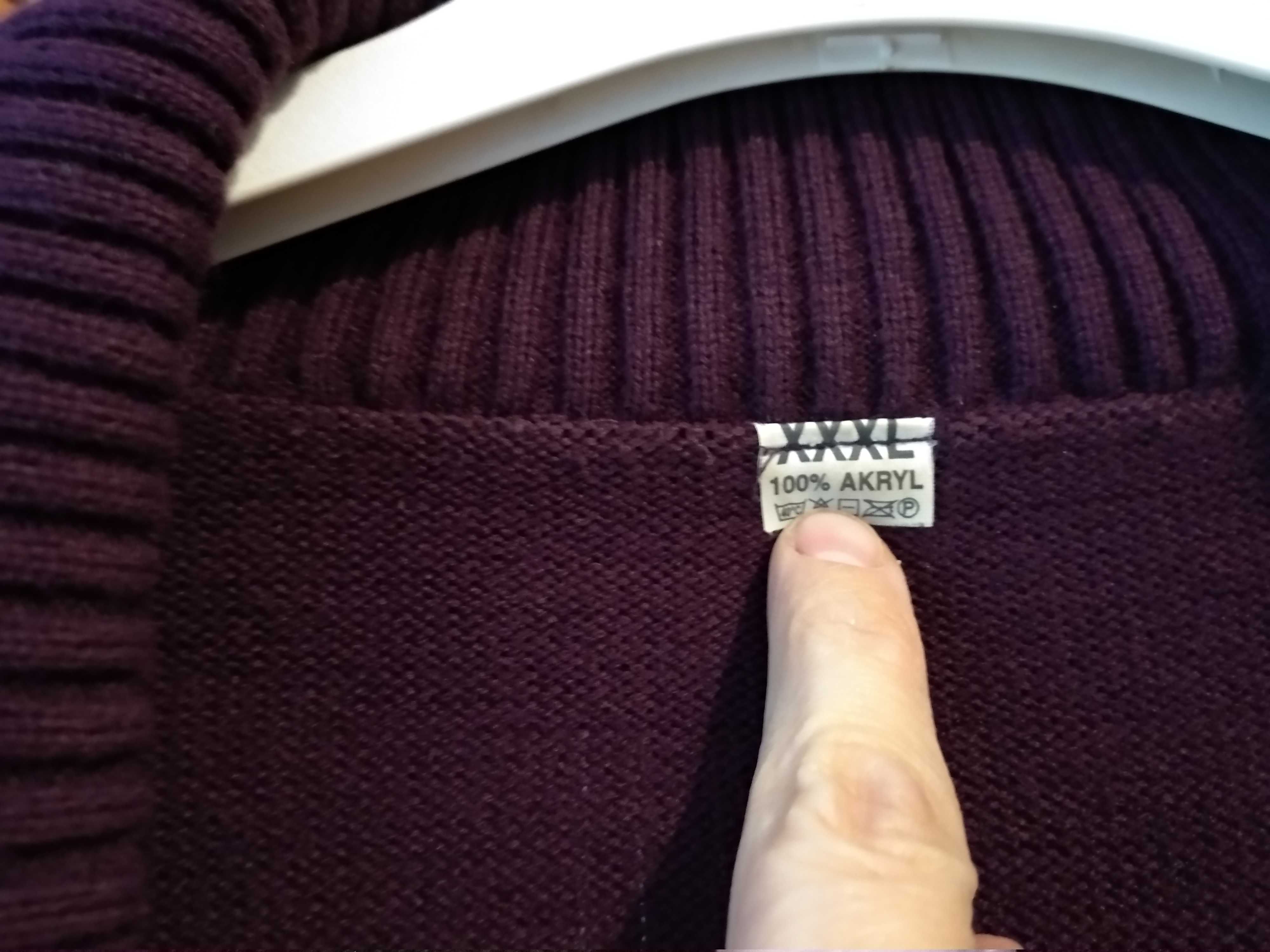 Sweter fioletowy w rozmiarze XXXL