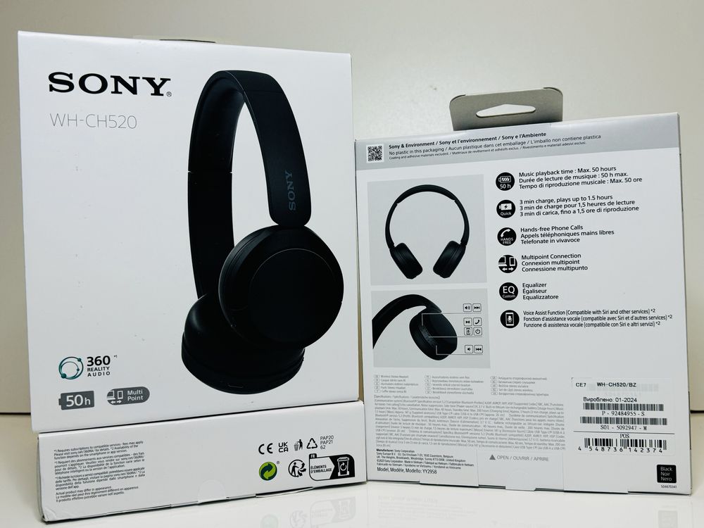 Нові навушники Sony WH-CH520 / BZ 2024р