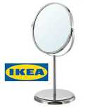 Зеркало для макияжа IKEA двустороннее косметическое на ножке ИКЕА