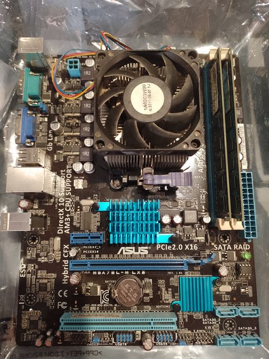 Комплект asus m5a78l-m lx3 + fx 4320 + 8gb озу