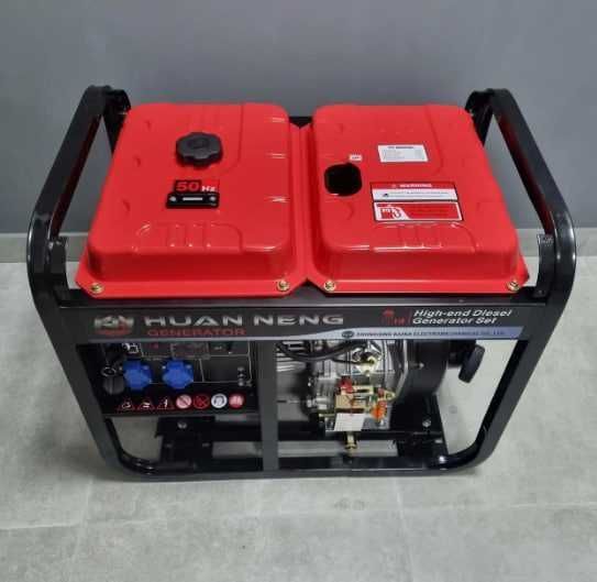 Дизельний генератор 4-4,5 кВт HUAN NENG однофазний 220в електростратер