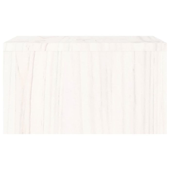 Vidaxl Podstawka Na Monitor, Biała, 50X27X15 Cm, Lite Drewno Sosnowe