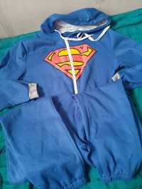 Niebieski kombinezon Superman piżama jednoczęściowa 2xl kostium strój