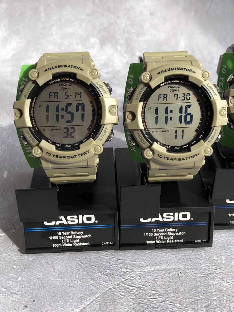 casio AE-1500WH-5AVCF годинник тактичний, часы касио Ø51мм