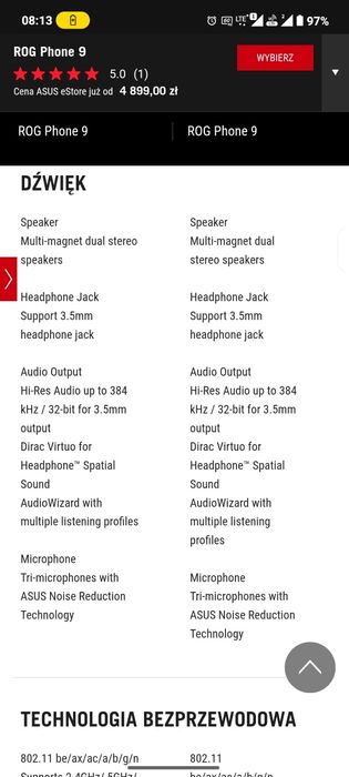 Sprzedam telefon gamingowy ROG Phone 9