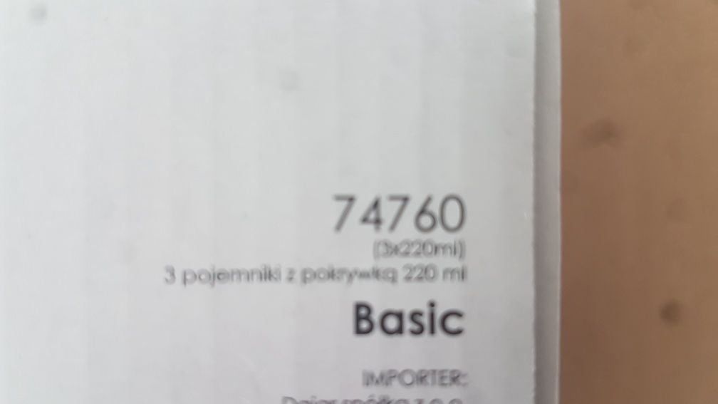Do kolekcji - komplet szklany pojemników 3 x 220ml