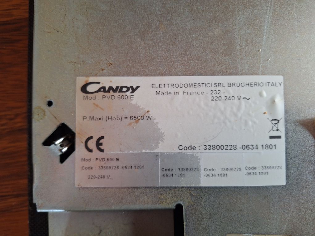 Płyta ceramiczna Candy PVD 600E