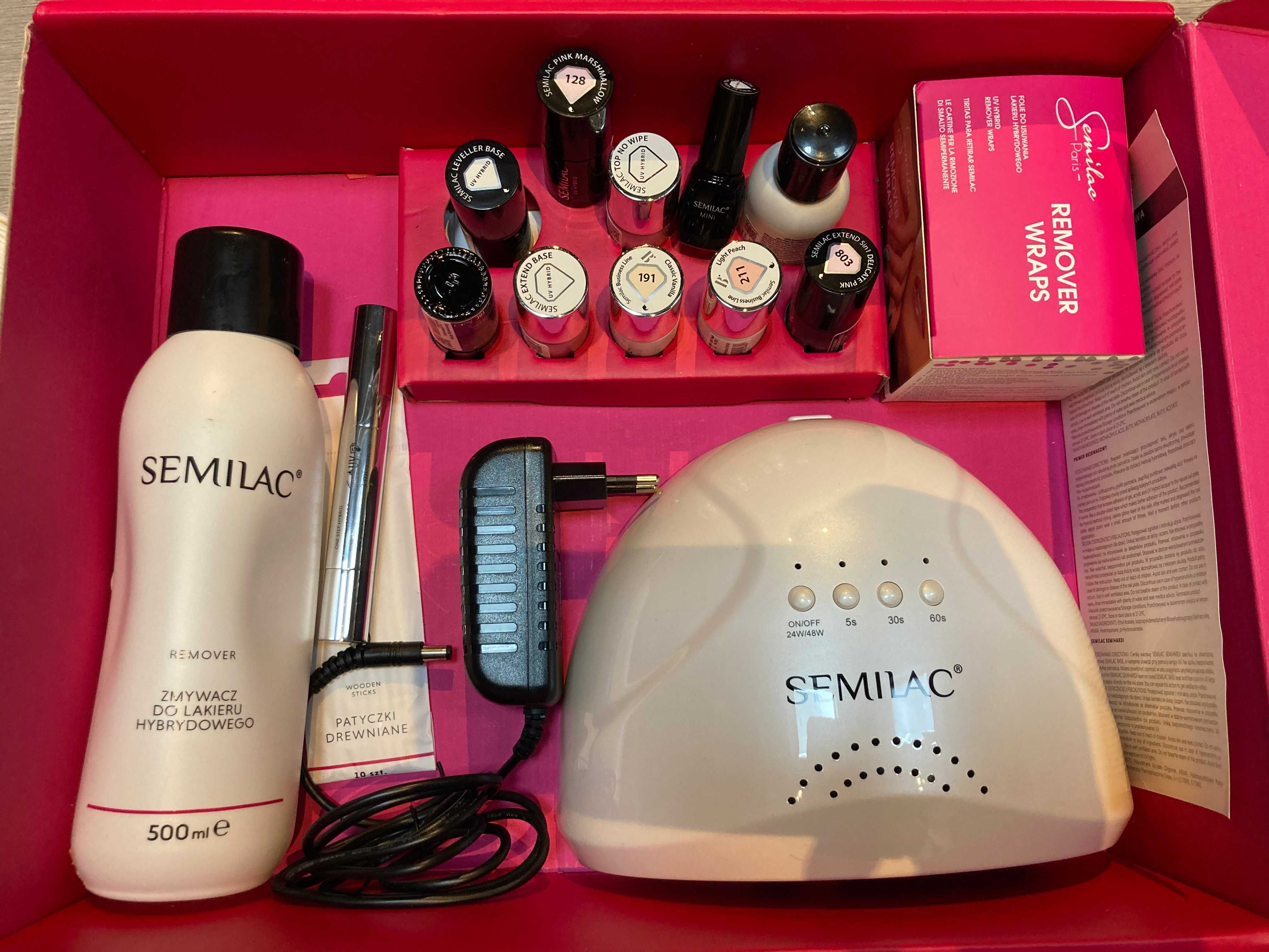 Semilac Love Me - Zestaw do manicure LAMPA UV LED + akcesoria