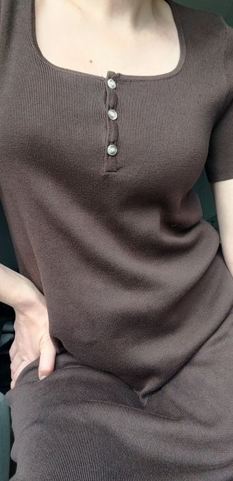 Нова. Коричнева сукня. Шоколадне плаття L-ka