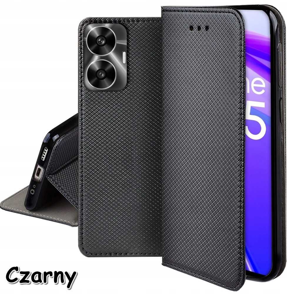 Etui Smart Magnet do Realme C55 + Szkło Hartowane