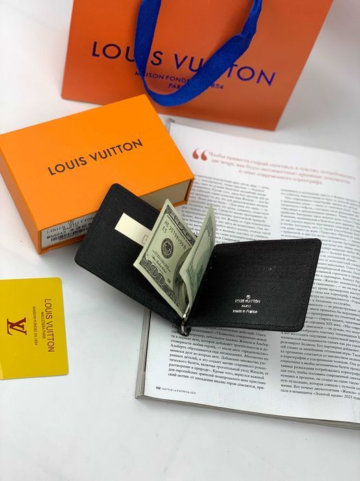 Зажим для денег Louis Vuitton бумажник Луи Виттон кошелек LV k306