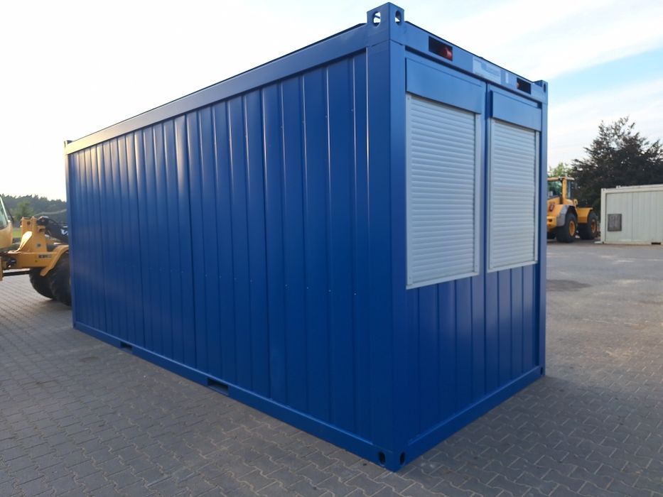 Nowy Kontener biurowy socjalny Containex 6x2.5m ocieplony okna +rolety