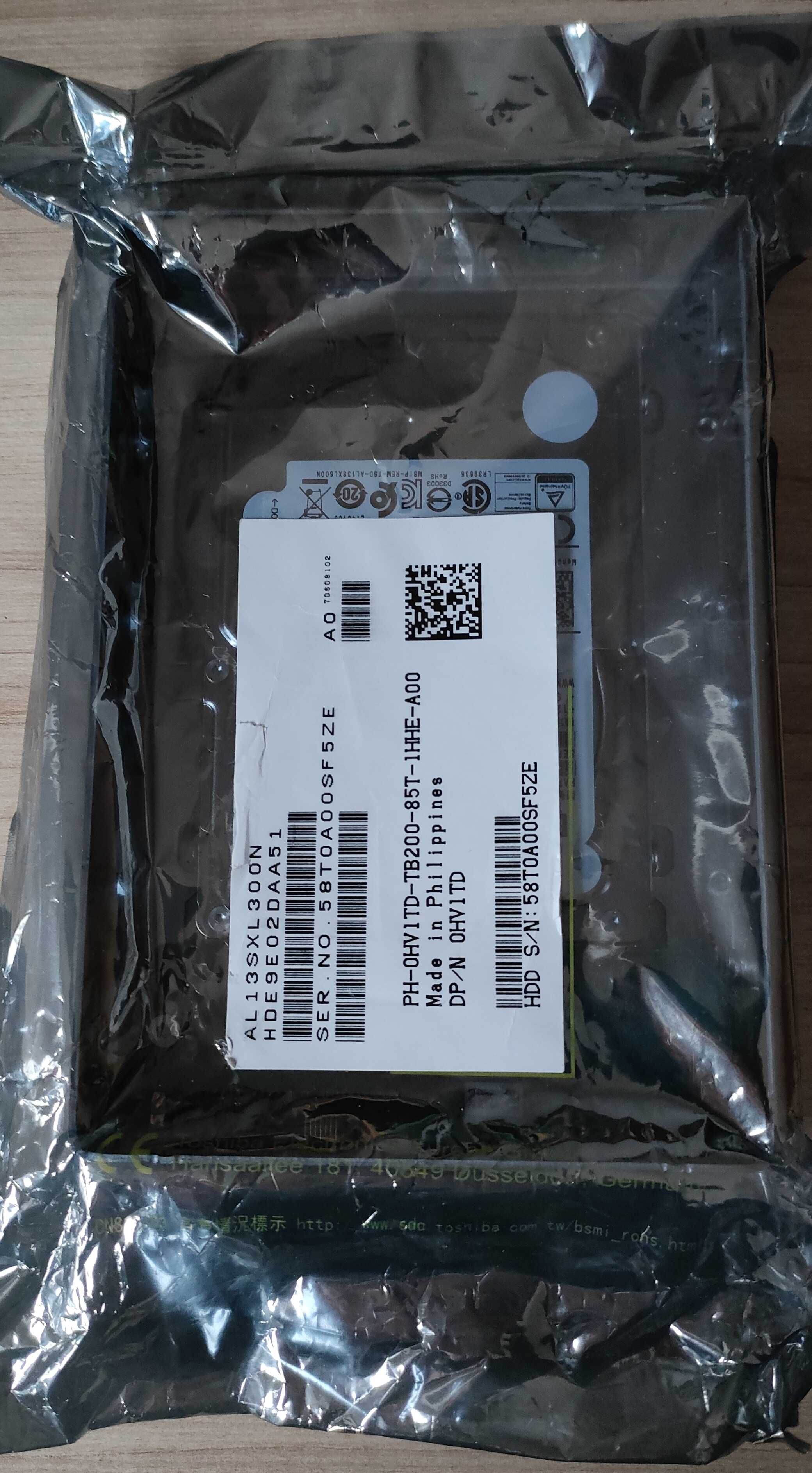Dysk twardy serwerowy DELL 300GB 15K SAS 2.5" AL13SXL300N