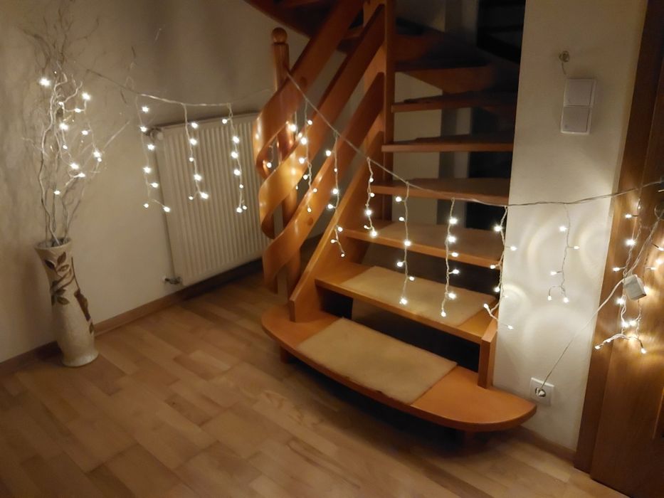 Kurtyna świetlna led schody balustrady 100szt 3m lampki święta 220v