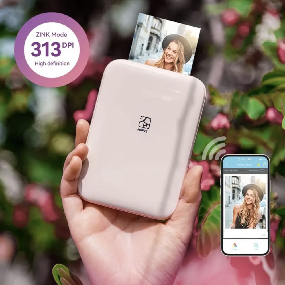 Instax Drukarka do mini zdjęć z telefonu Photo Printer + 50 arkuszy