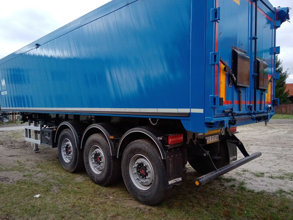 Wynajme naczepe wywrotke 50m3 klapo-drzwi wymiar paletowy