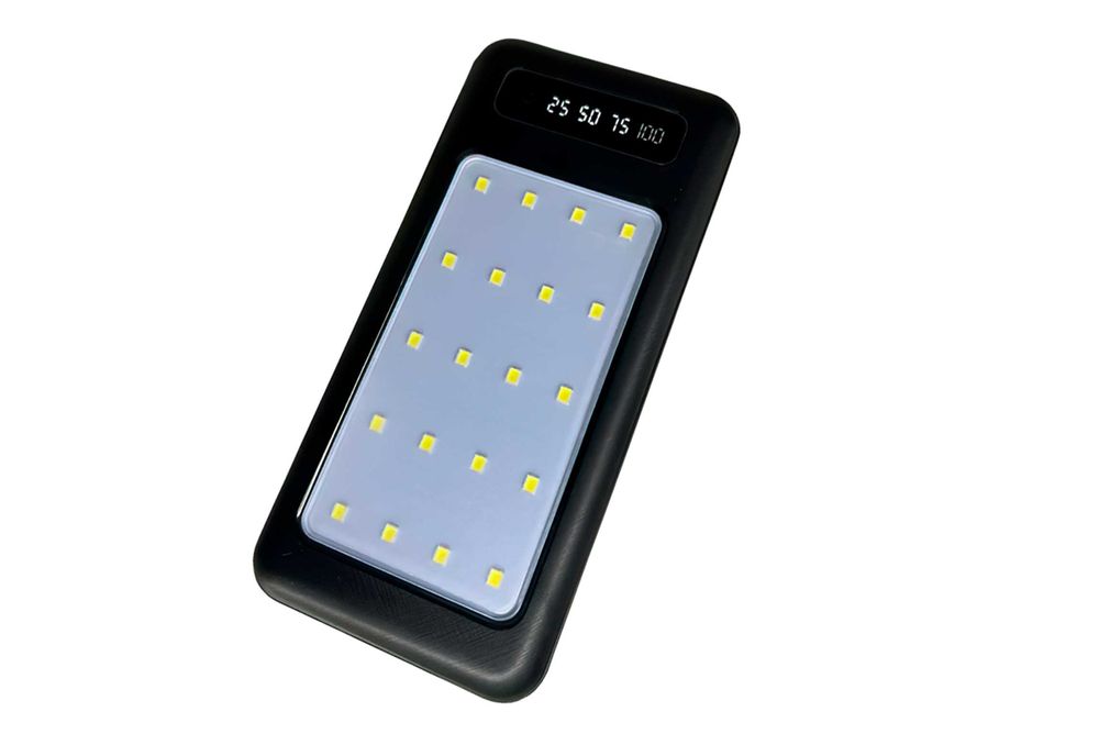 Повербанк з сонячною панеллю, фонариком ViaKing XGB039/XGB037