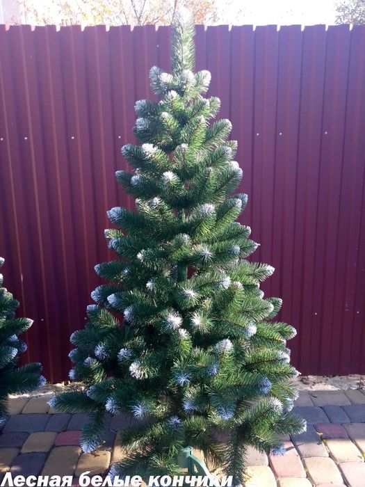 ТОП‼️ Ялинка штучна Королев з білими пагонами 1-3м, елка искусственная