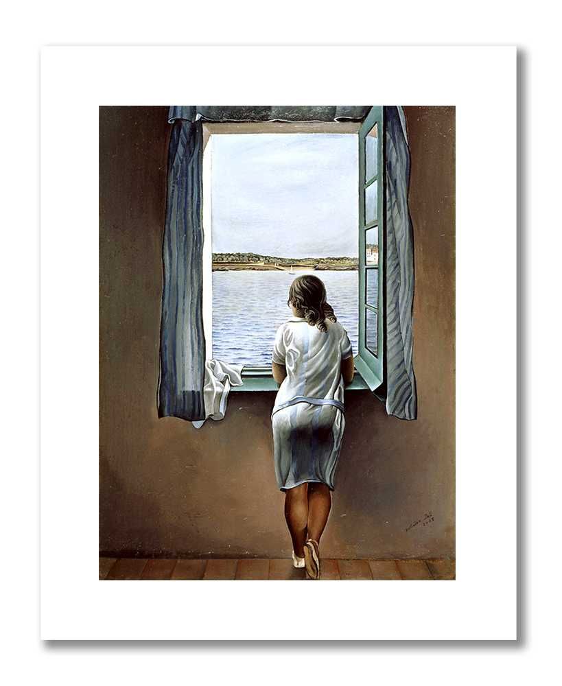 Salvadore Dali, dziewczyna w oknie plakat 40x50 cm