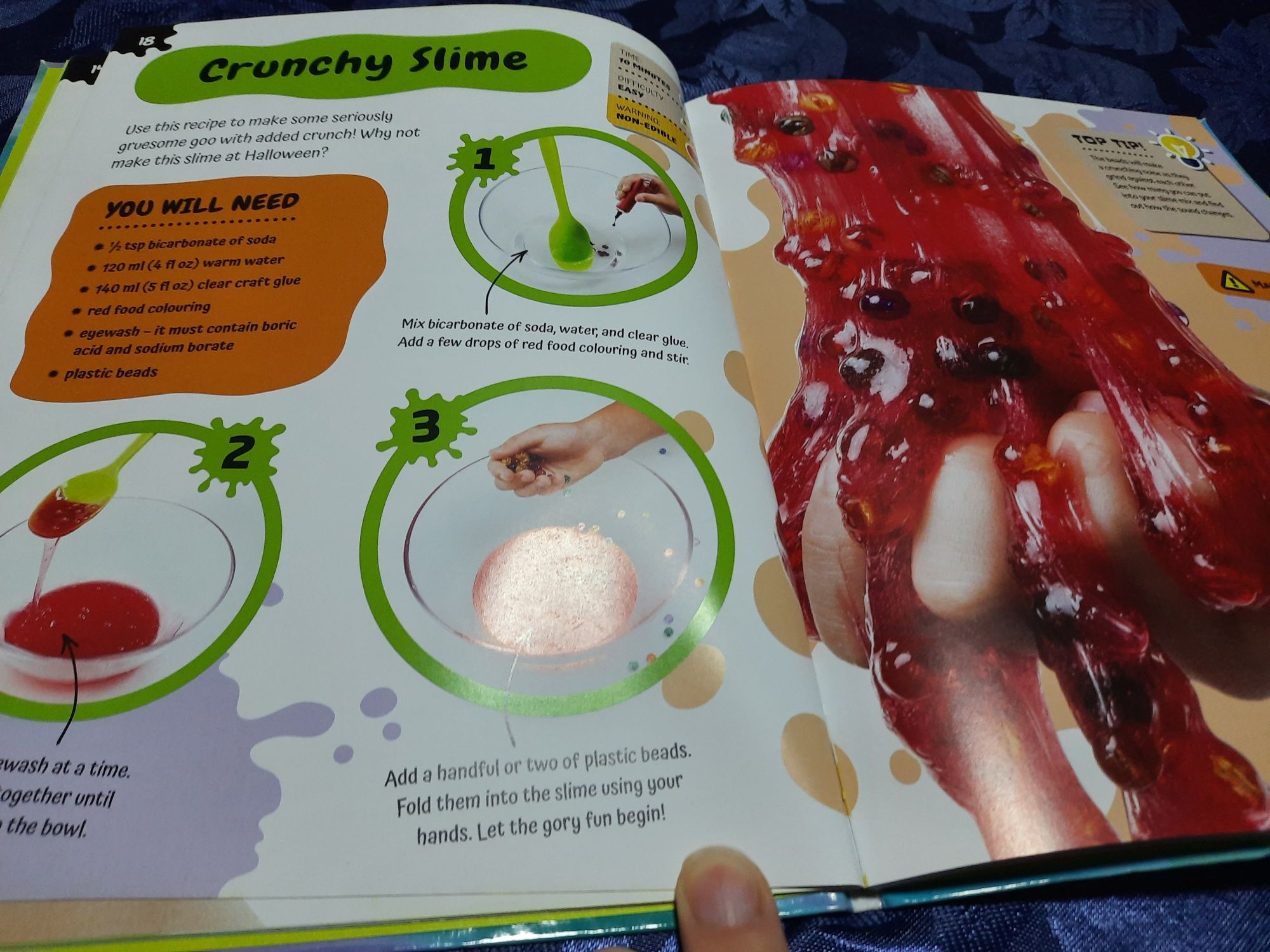 The Slime book - jak zrobić slime w domu 30 przepisy ENG instrukcje