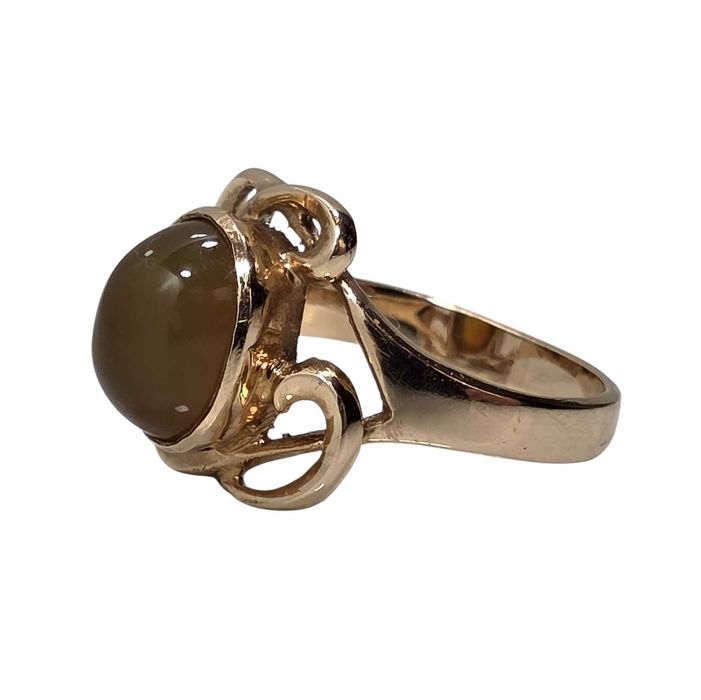 Wspaniały złoty pierścionek 4,59G 585 R16