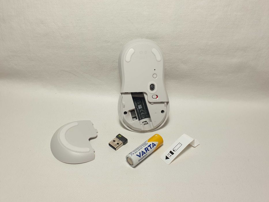 Mysz bezprzewodowa Logitech M650 L Biało-szary stan BDB.