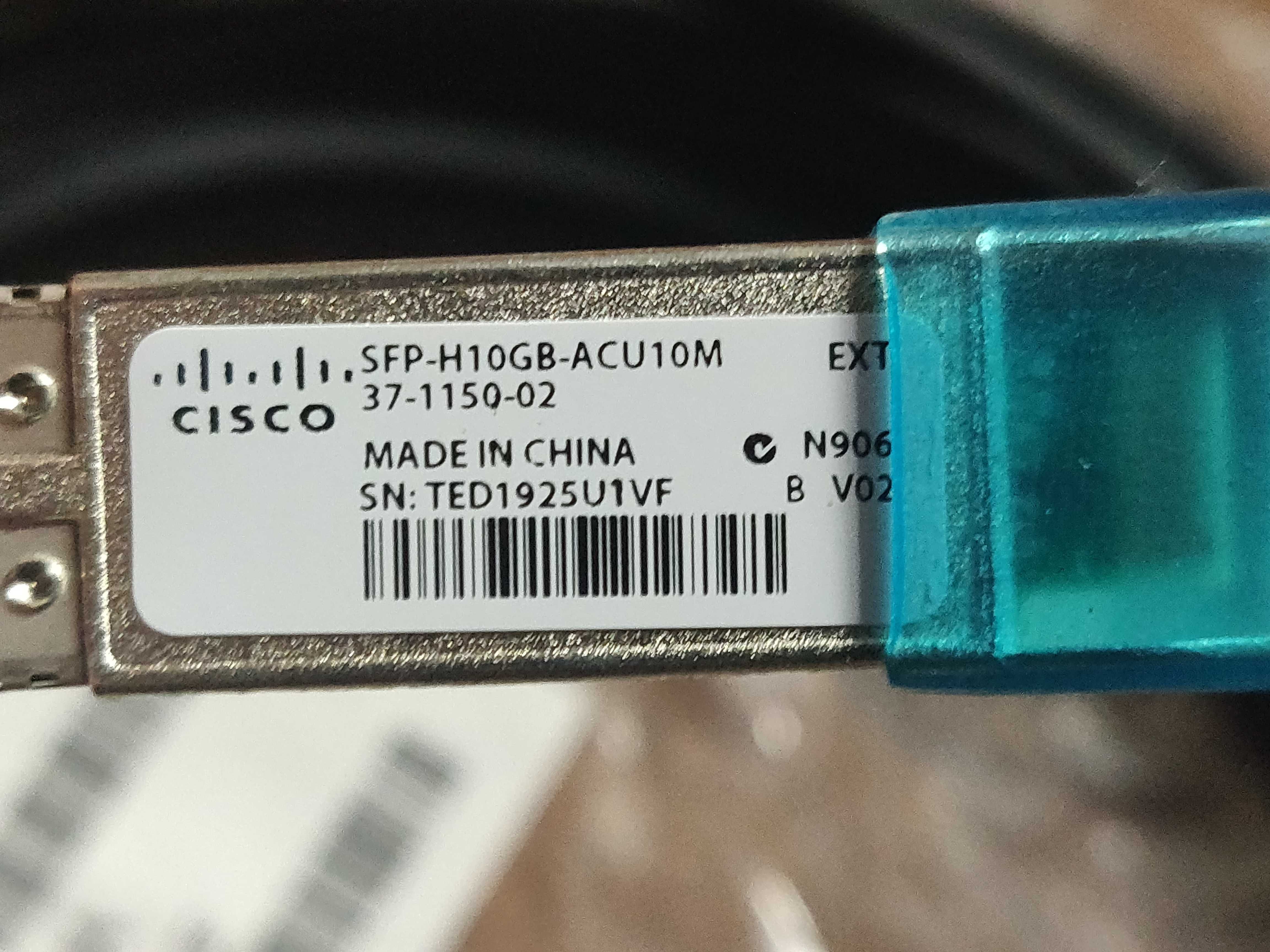 Кабель 10Gbps 1M -7M CISCO Twinax SFP-H10GB DAC SFP+ direct attach