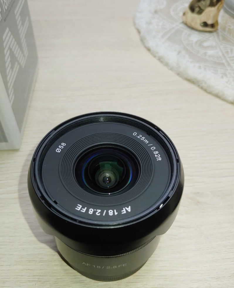 Samyang 18mm f2.8 Sony E + filtr ND2-400, możliwa zamiana.